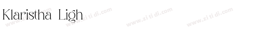 Klaristha Ligh字体转换